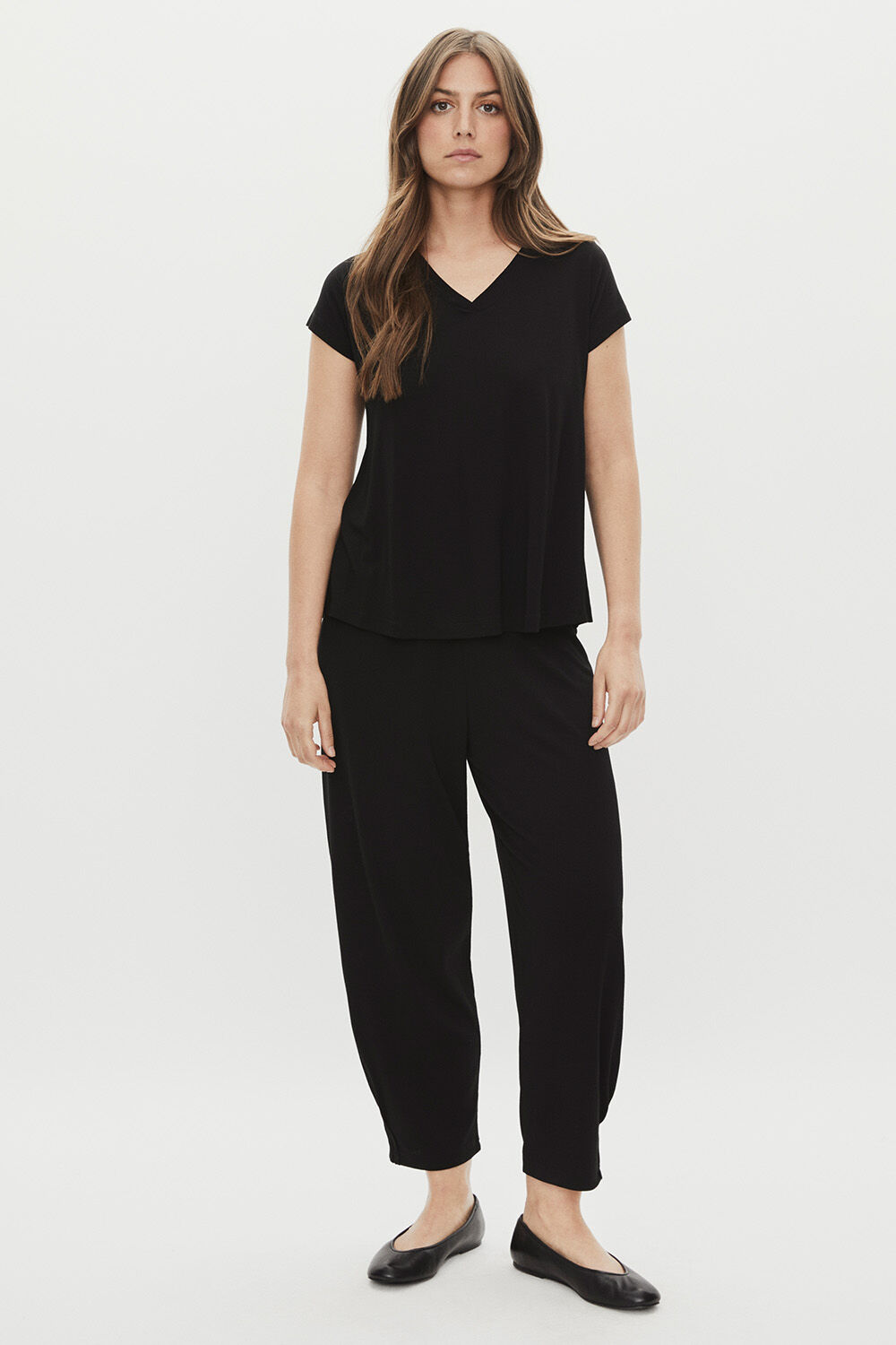Patti JERSEY Trousers - Black, Efa Jersey Top - Black