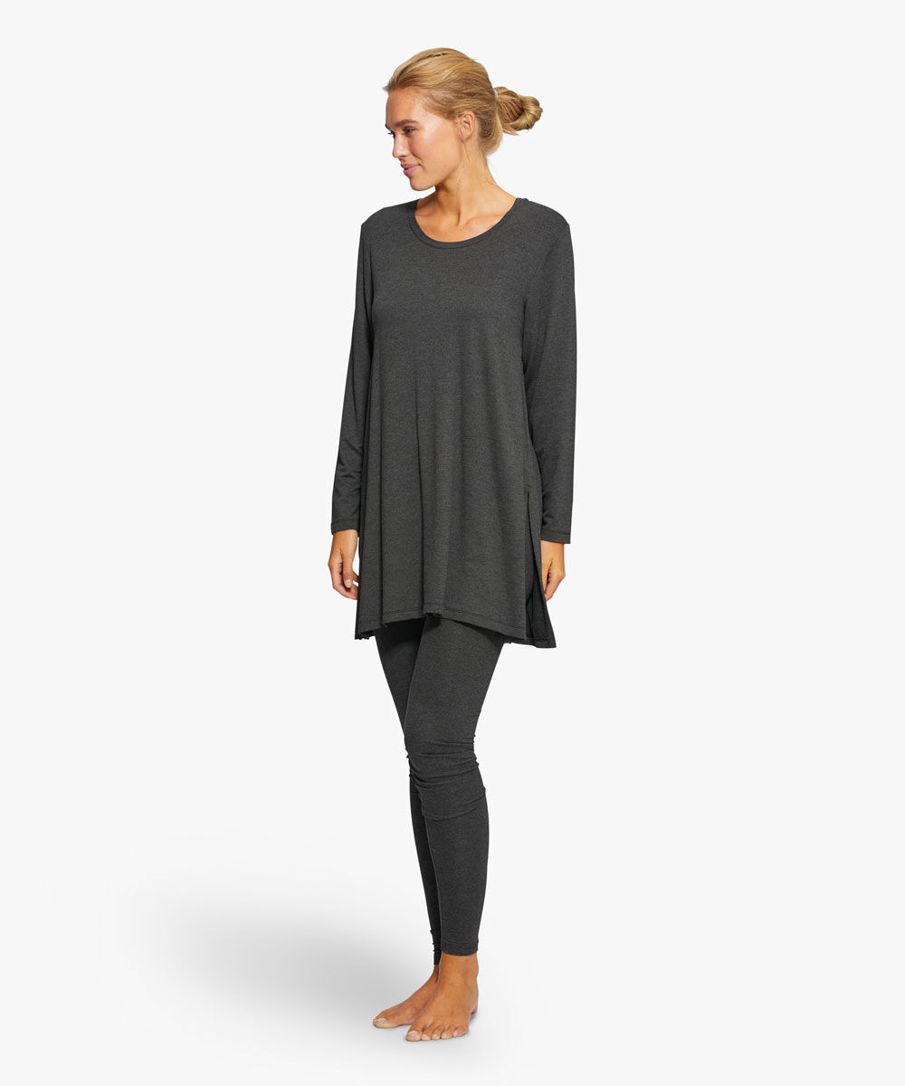 Pio JERSEY Leggings, D. Grey mel.